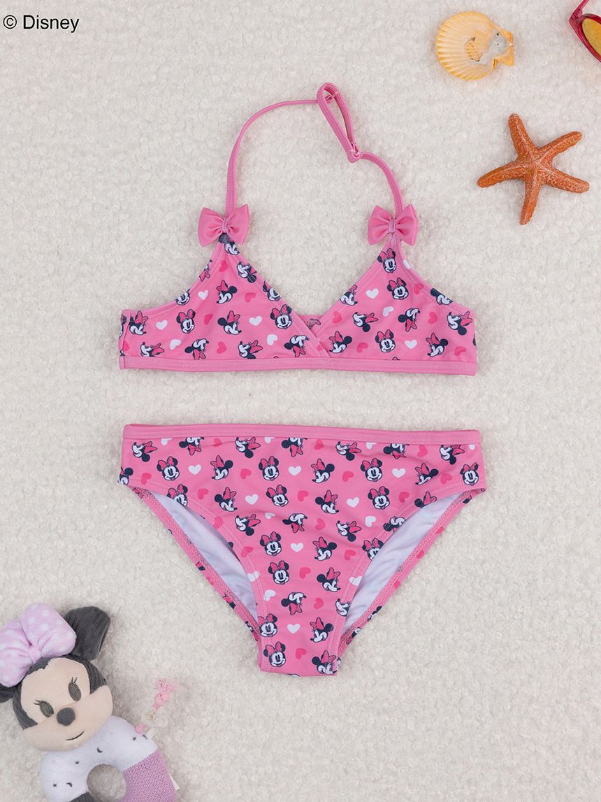 παιδικό μαγιό μπικίνι ροζ minnie για κορίτσι - Prénatal