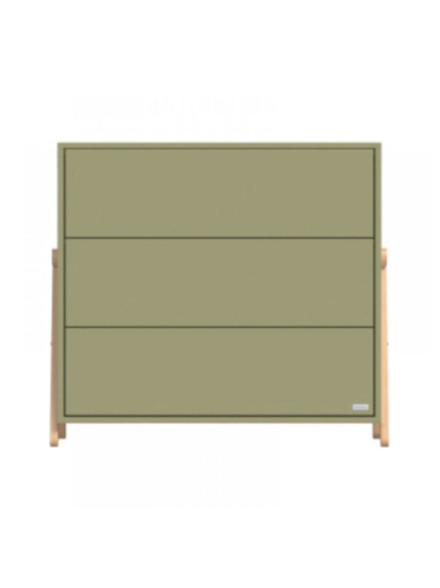 Casababy palmer olive βρεφική συρταριέρα με 3 συρτάρια 590356 - CASABABY