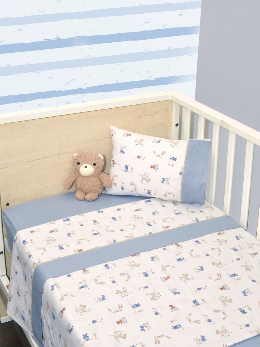 Baby oliver σετ σεντόνια κούνιας 110x170 σχέδιο 414 ραφ 46-6706/414 - Baby Oliver