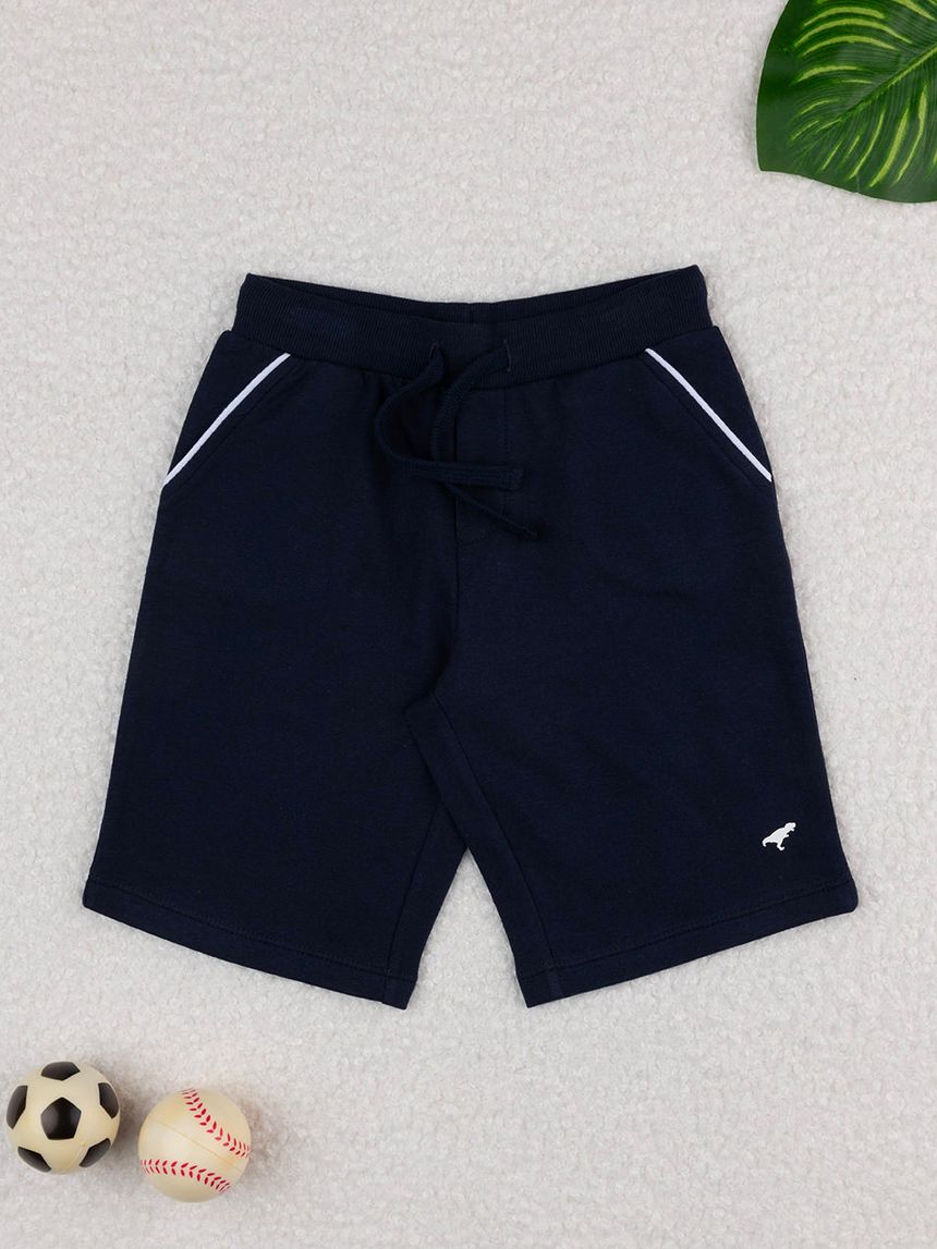 παιδική βερμούδα μπλε με δεινόσαυρο για αγόρι - Prénatal