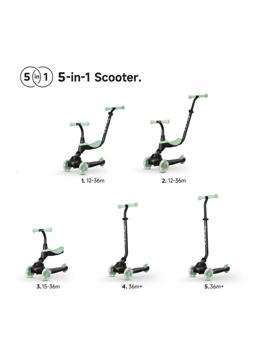 Qplay sema evo 5in1 scooter πατίνι sky blue 01-1212076-03 - Qplay