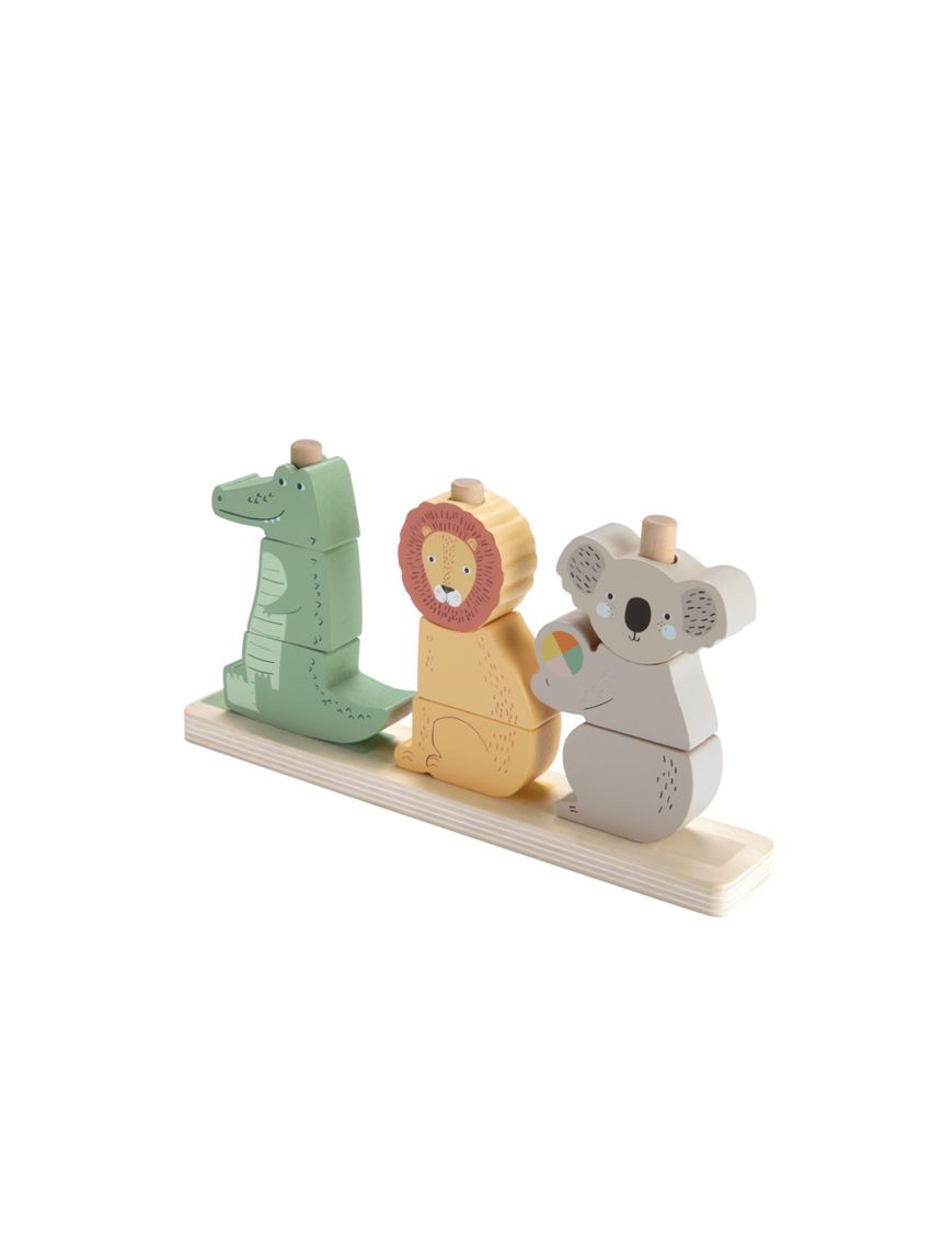 Mattel fisher-price wooden stack & sort animals ξύλινα ζωάκια hxv04 - Fisher-Price