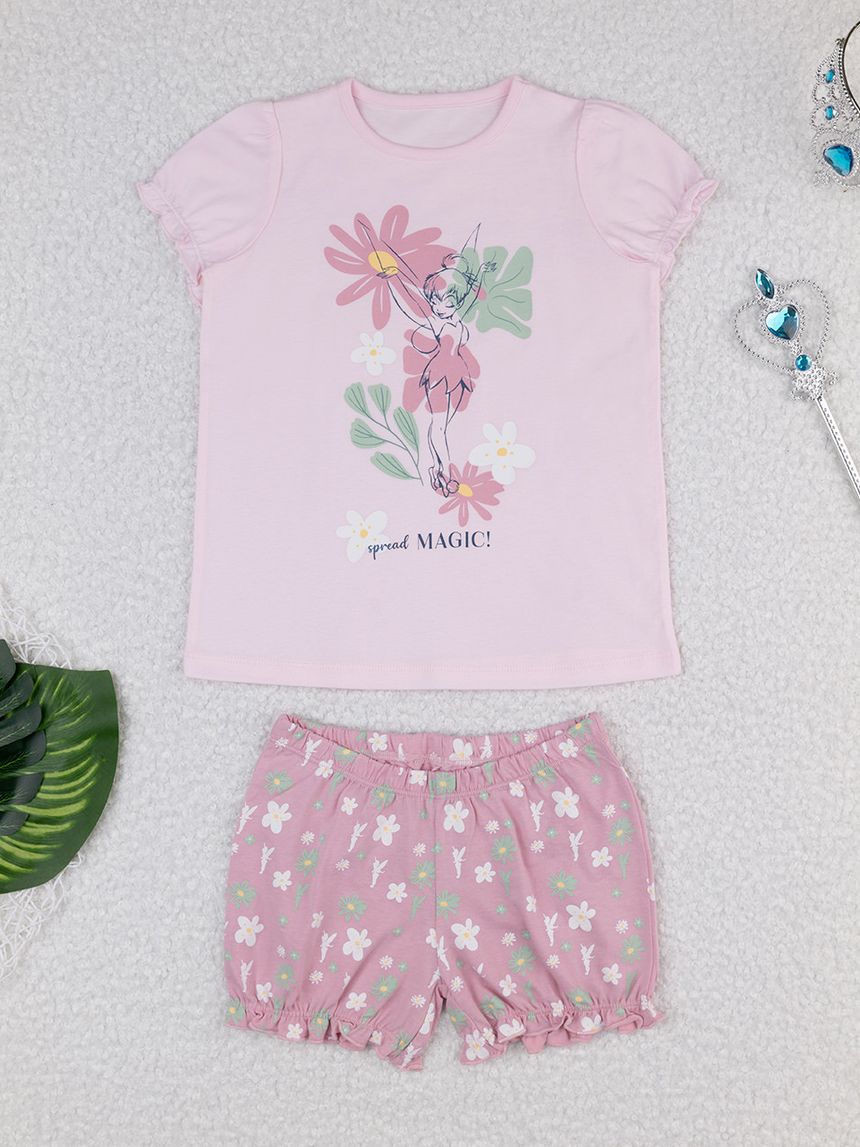 παιδική πιτζάμα ροζ tinker bell για κορίτσι - Prénatal