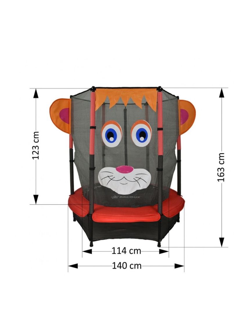 Bebe stars τραμπολίνο με δίχτυ 140cm lion 645-171 - Bebe Stars