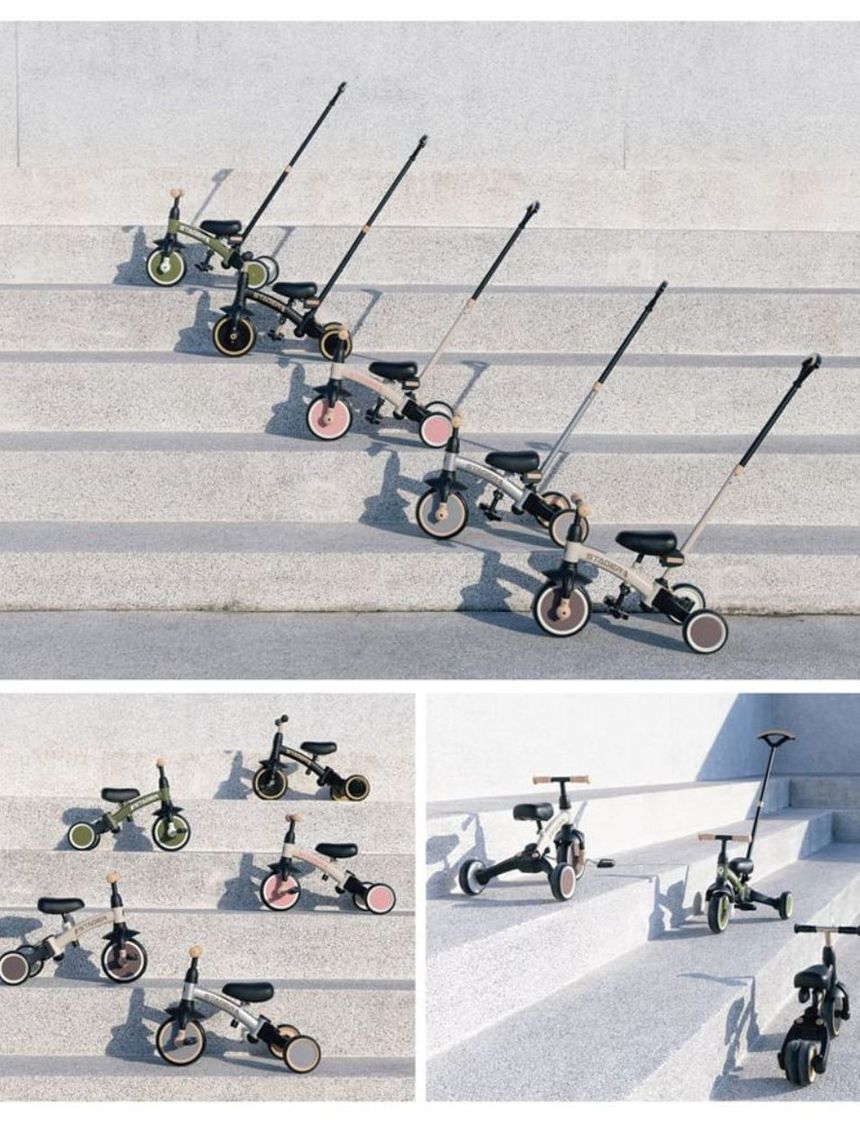 Qplay ποδήλατο τρίκυκλο stager 3in1 silver 01-1212075-04 - QPLAY