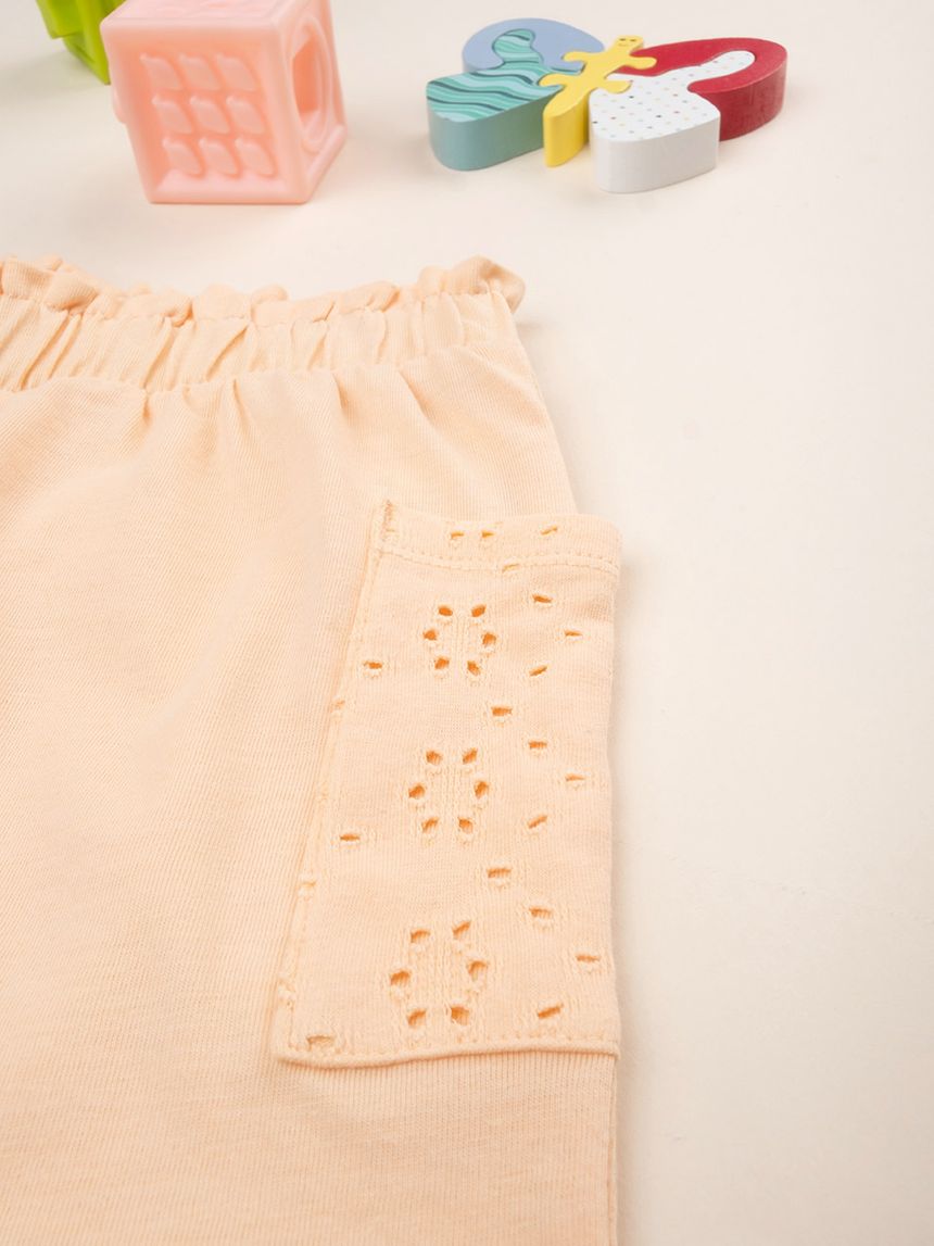 παιδικό σορτσάκι πορτοκαλί sangallo για κορίτσι - Prénatal