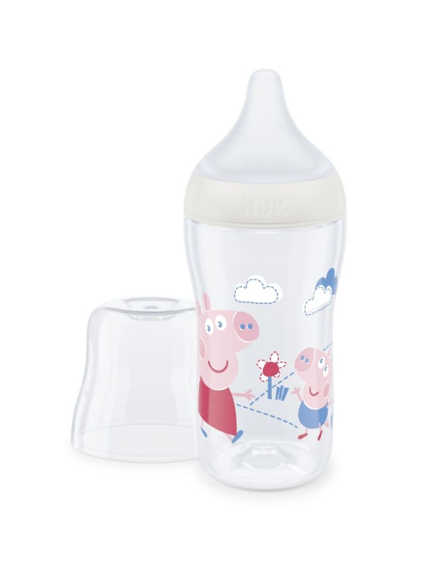 Nuk πλαστικό μπιμπερό perfect match 260ml κατά των κολικών με θηλή σιλικόνης 3m+ peppa pig 10216017 - Nuk
