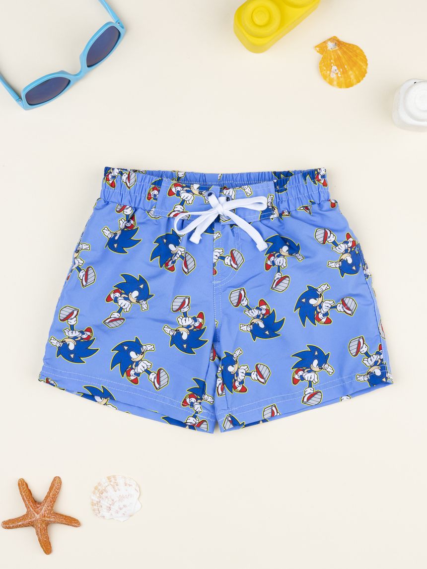 παιδικό μαγιό boxer μπλε sonic για αγόρι - Prénatal