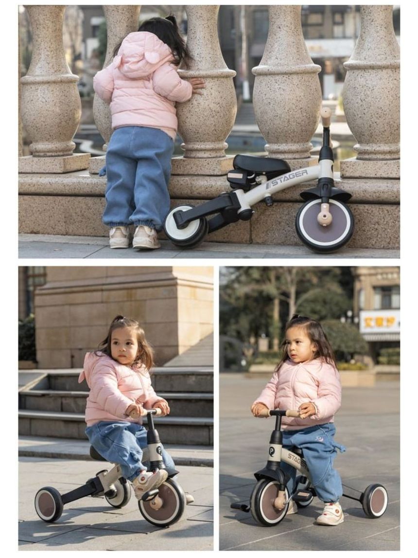 Qplay ποδήλατο τρίκυκλο stager 3in1 silver 01-1212075-04 - QPLAY