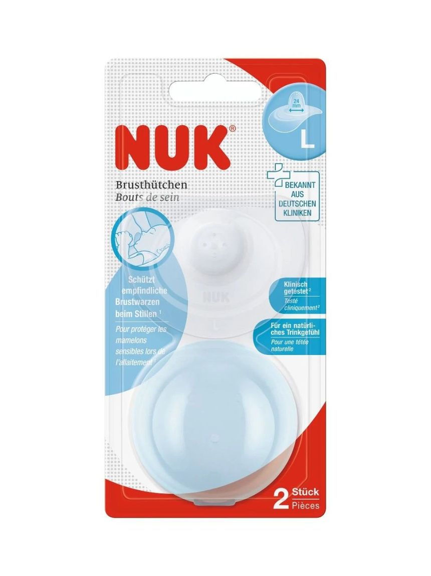Nuk ψευδοθηλές σιλικόνης 2τμχ large 10721314 - Nuk