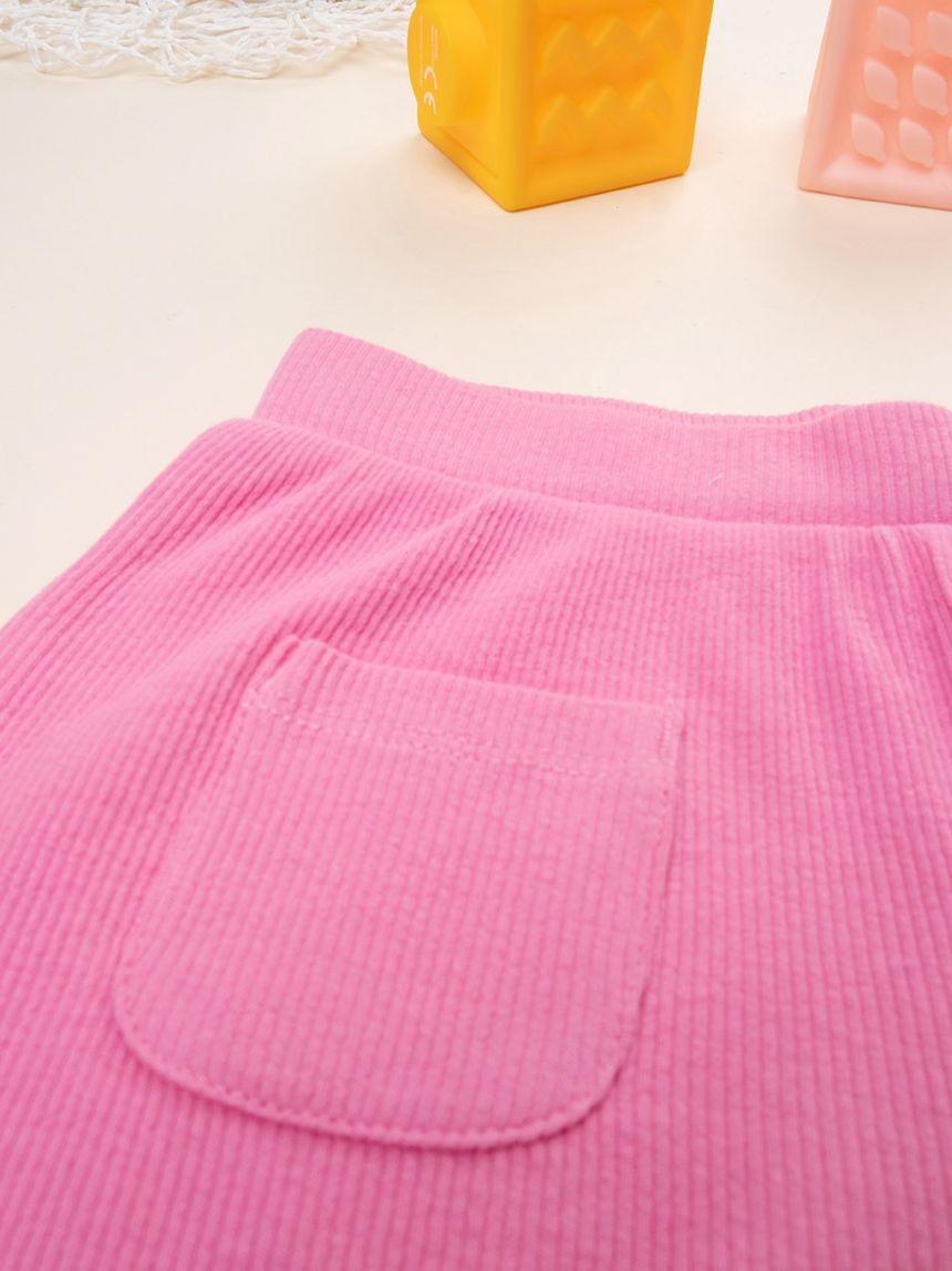 βρεφικό σορτσάκι ριμπ φούξια sangallo για κορίτσι - Prénatal