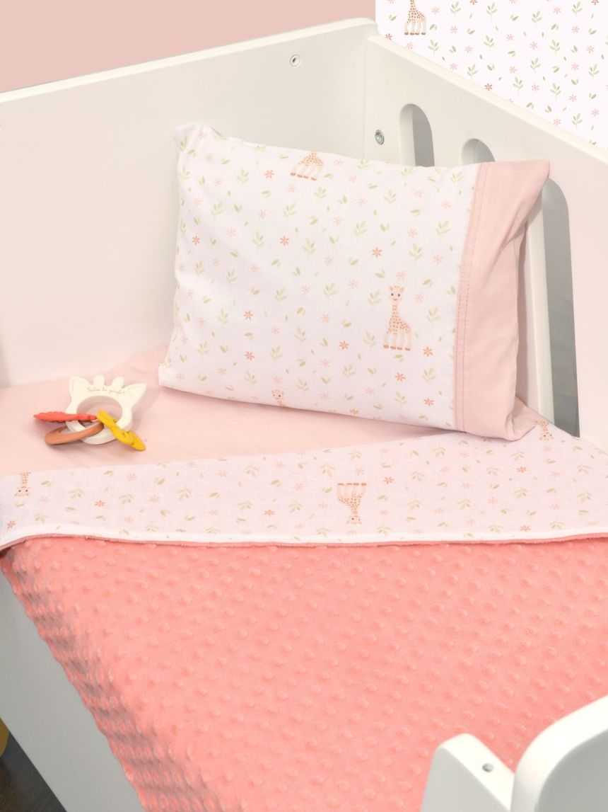 Sophie la girafe κουβέρτα κούνιας διπλής όψης minky σχέδιο 502 46-6724/502 - SOPHIE LA GIRAFE