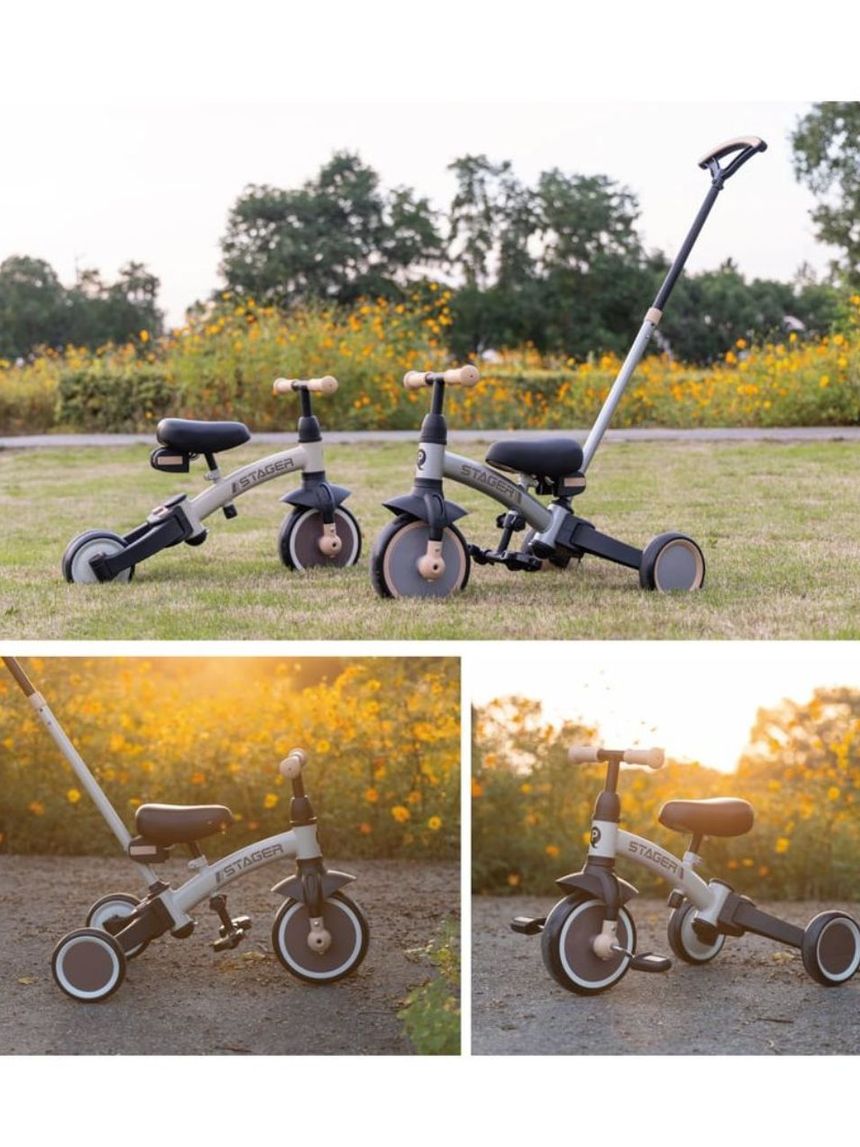 Qplay ποδήλατο τρίκυκλο stager 3in1 silver 01-1212075-04 - QPLAY