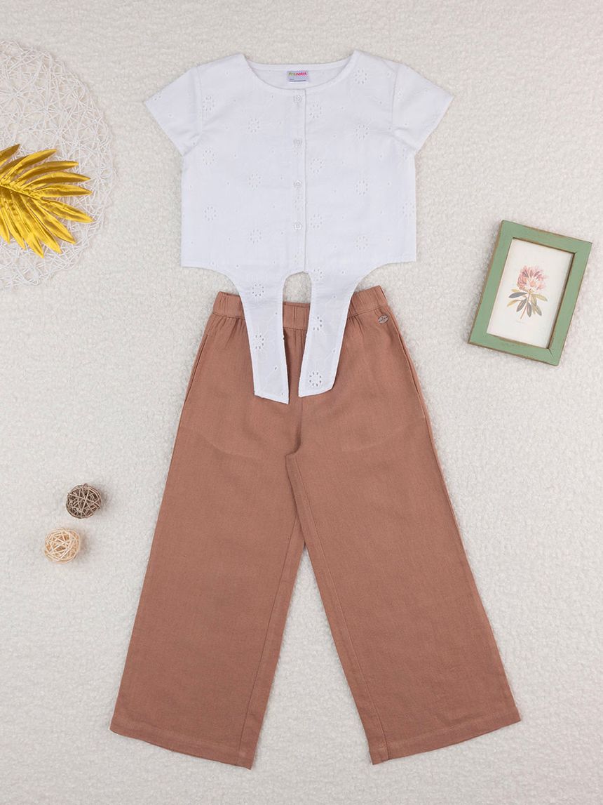 παιδικό σετ πουκάμισο και παντελόνι για κορίτσι - Prénatal