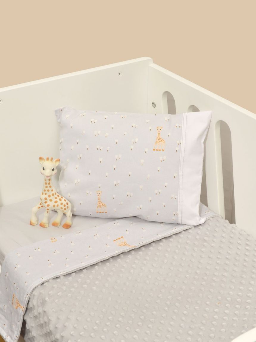 Sophie la girafe κουβέρτα λίκνου διπλής όψης minky σχέδιο 505 46-6725/505 - SOPHIE LA GIRAFE