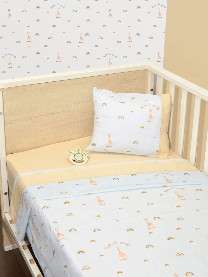 Sophie la girafe σεντόνια κούνιας 3 τεμ 110x170 σχέδιο 504 46-6706/504 - SOPHIE LA GIRAFE