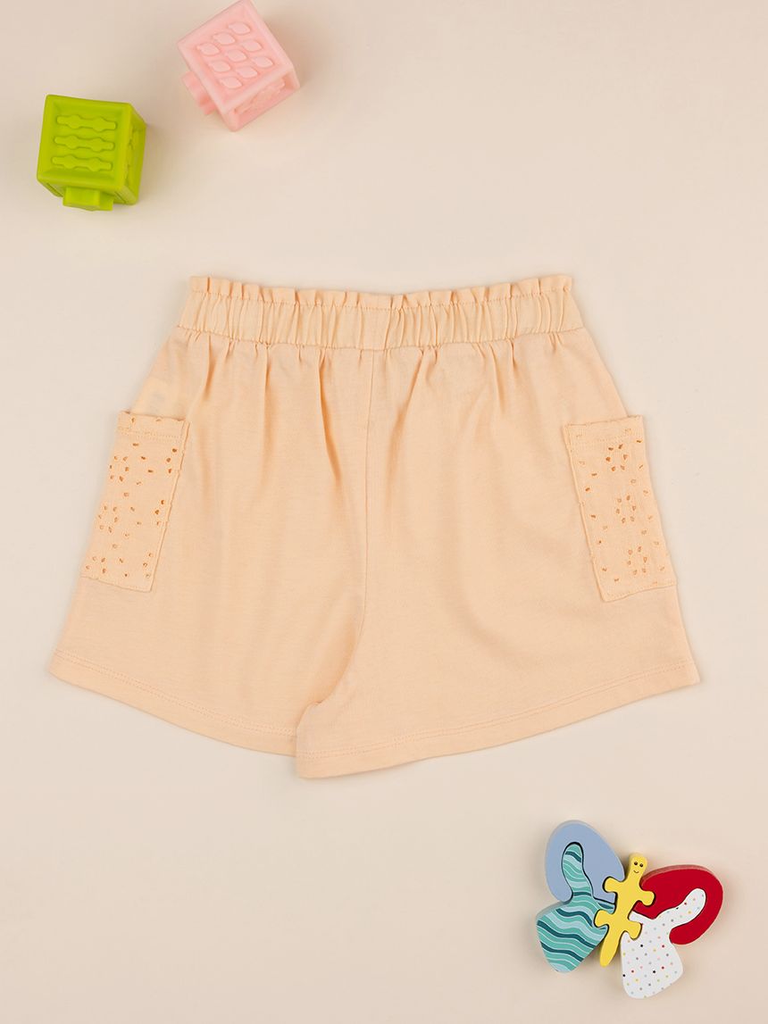 παιδικό σορτσάκι πορτοκαλί sangallo για κορίτσι - Prénatal