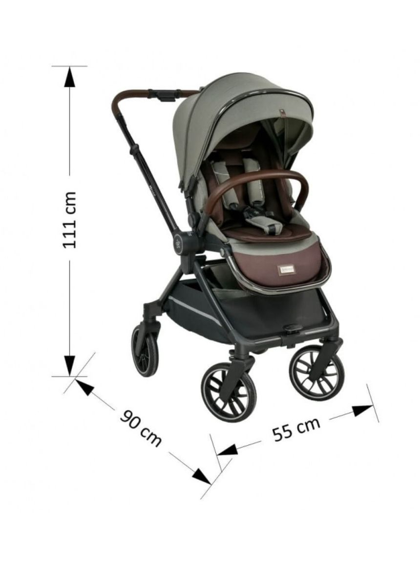 Bebe stars πολυκαρότσι mirage 2σε1 olive 331-189 - Bebe Stars