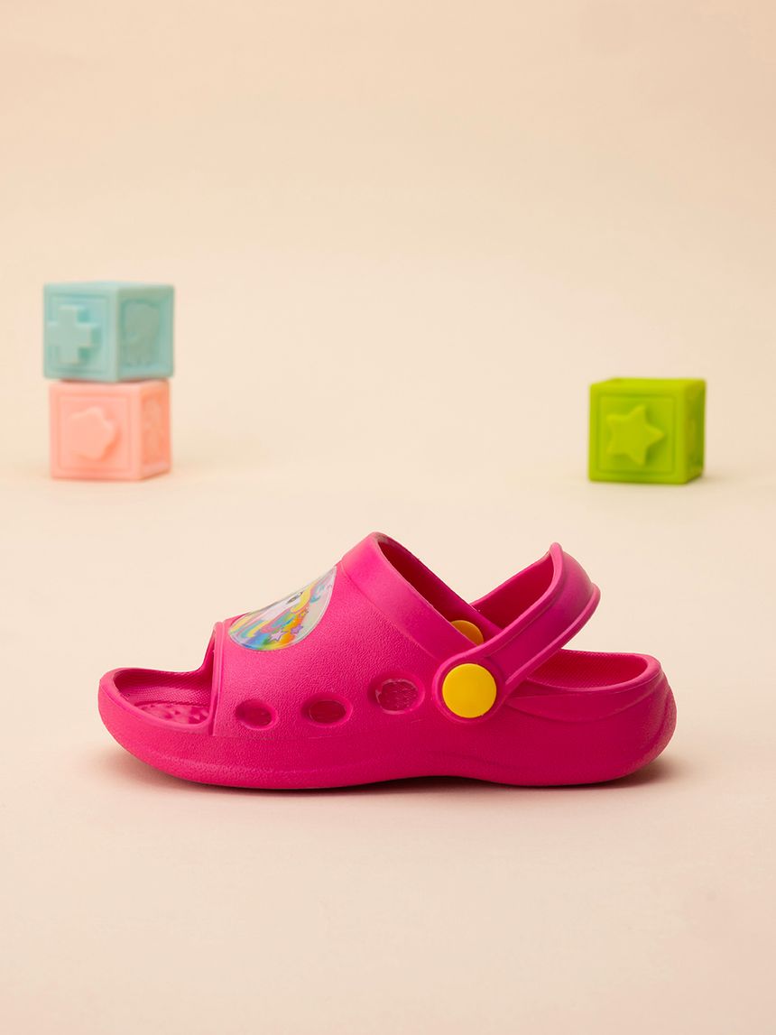 σαμπό θαλάσσης ανοιχτά φούξια με μονόκερο για κορίτσι - SILVER