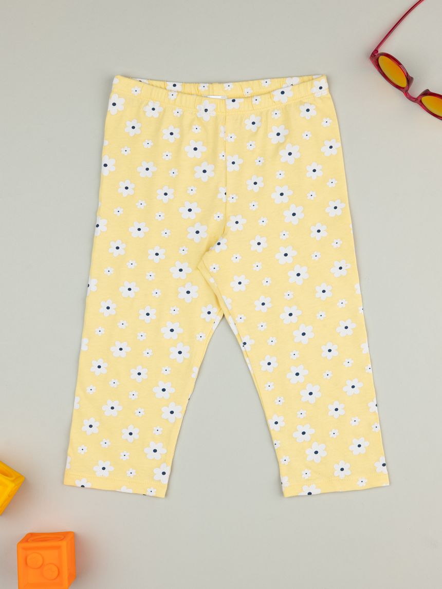 παιδικό κολάν κίτρινο με μαργαρίτες για κορίτσι - Prénatal