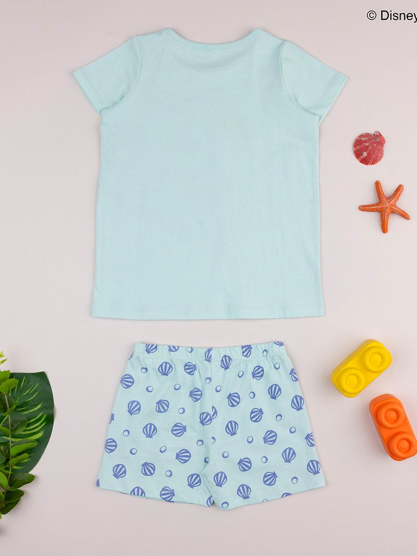 παιδική πιτζάμα τιρκουάζ ariel για κορίτσι - Prénatal