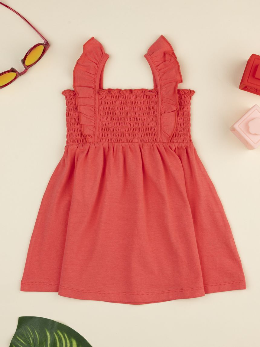 βρεφικό φόρεμα κοραλί για κορίτσι - Prénatal