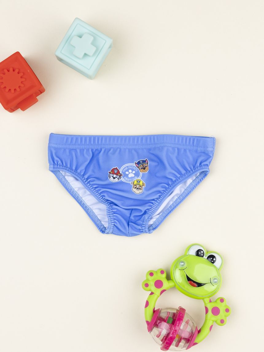 βρεφικό μαγιό σλιπ μπλε paw patrol για αγόρι - Prénatal