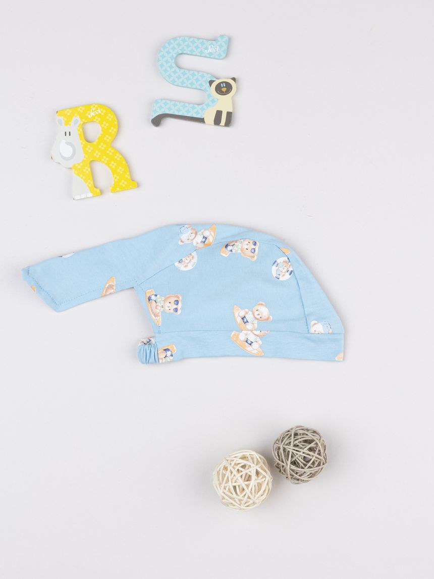 βρεφική μπαντάνα γαλάζια surf για αγόρι - Prénatal