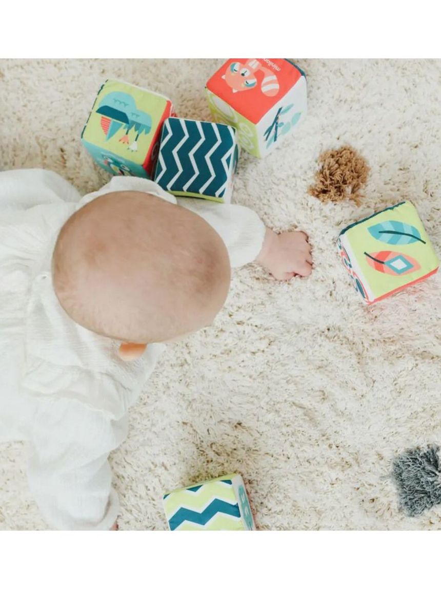 Miniland σετ μαλακών κύβων κουδουνίστρας me97230 - Miniland