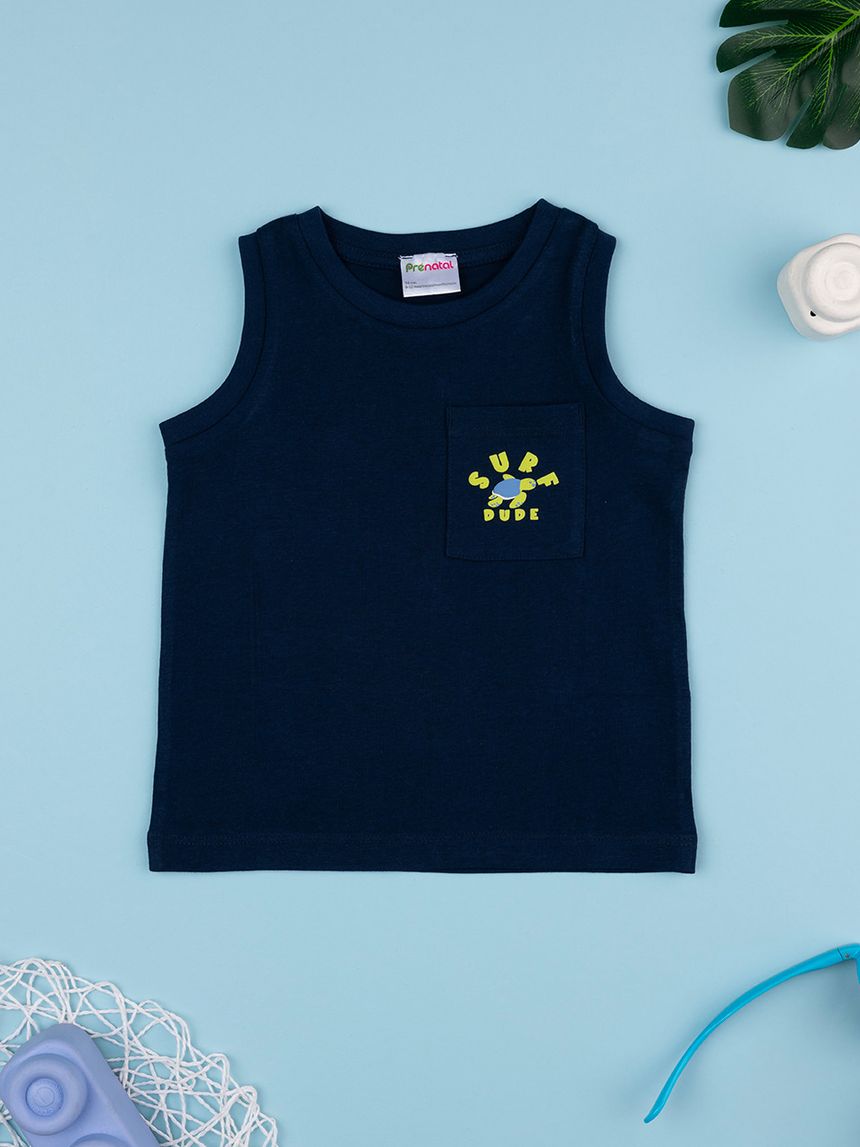βρεφική μπλούζα μπλε surf dude για αγόρι - Prénatal