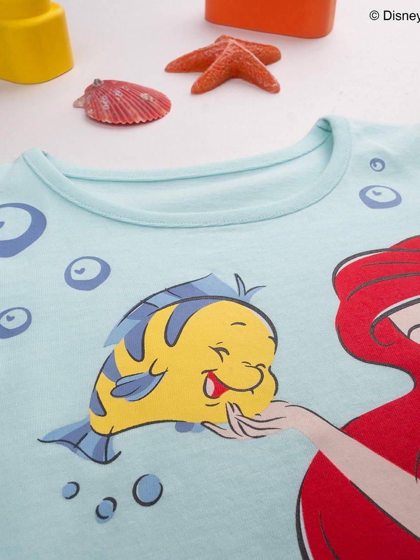 παιδική πιτζάμα τιρκουάζ ariel για κορίτσι - Prénatal