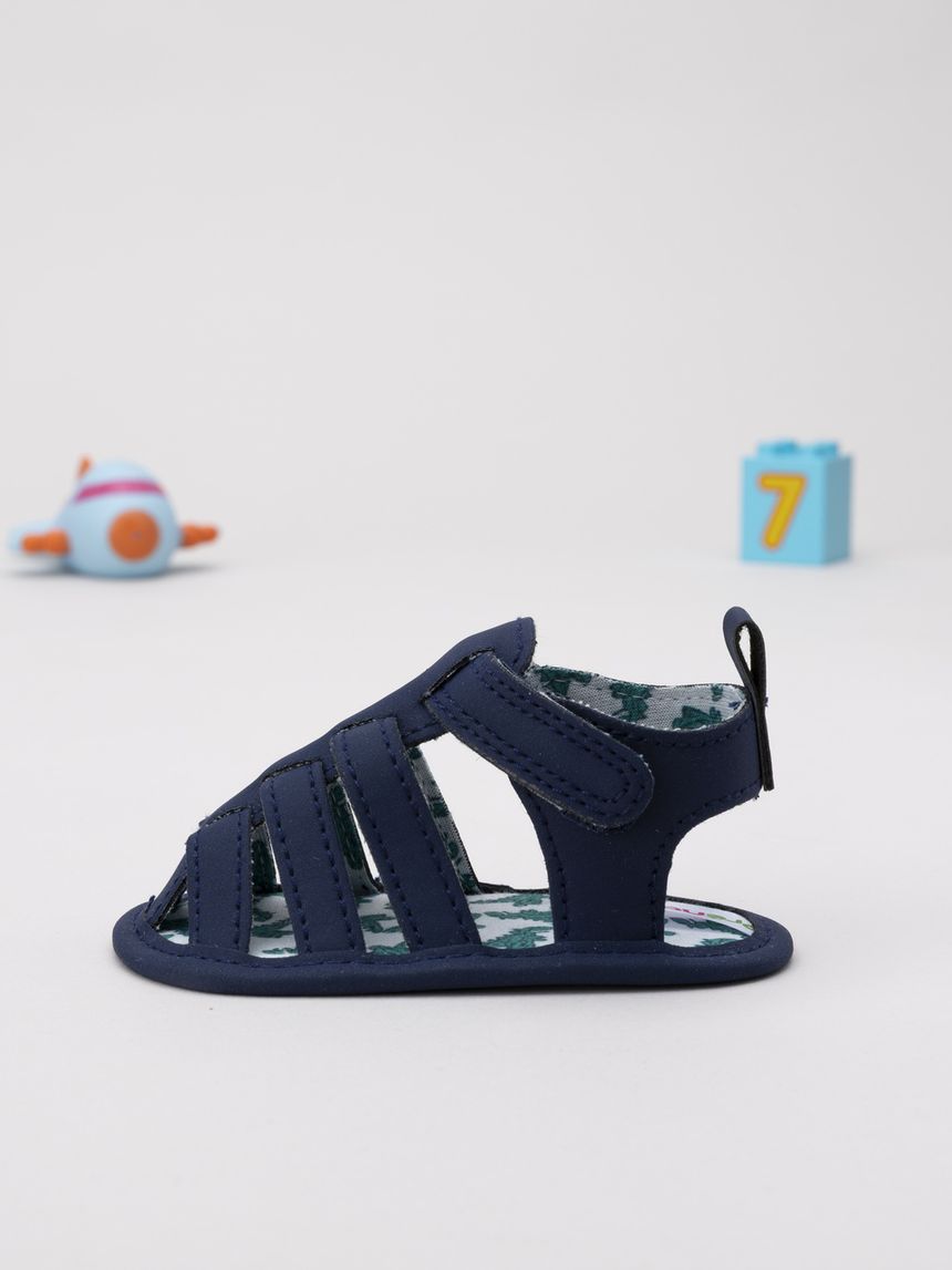 βρεφικά παπούτσια αγκαλιάς σανδάλια μπλε για αγόρι - Prénatal