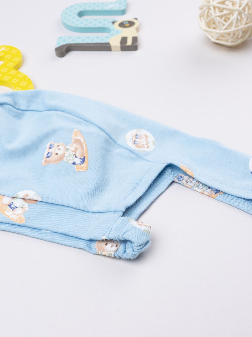 βρεφική μπαντάνα γαλάζια surf για αγόρι - Prénatal