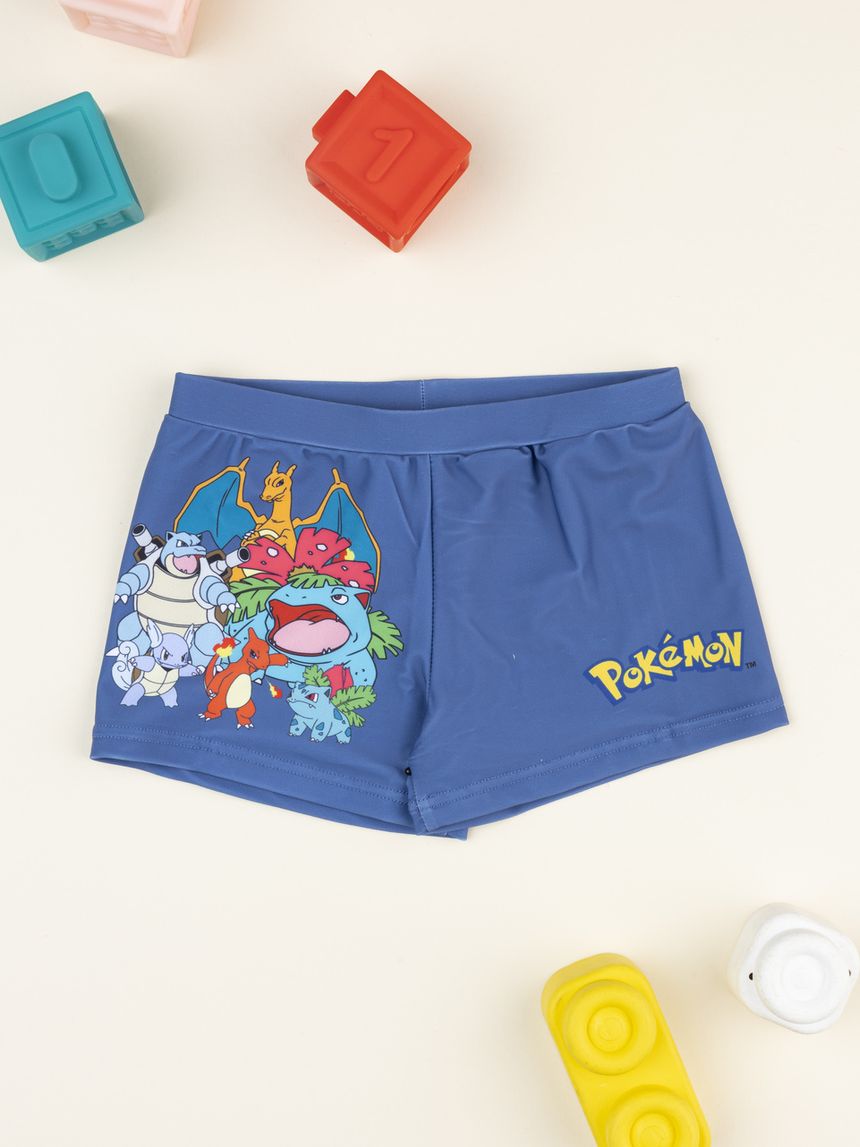 παιδικό μαγιό σορτσάκι μπλε pokémon για αγόρι - Prénatal