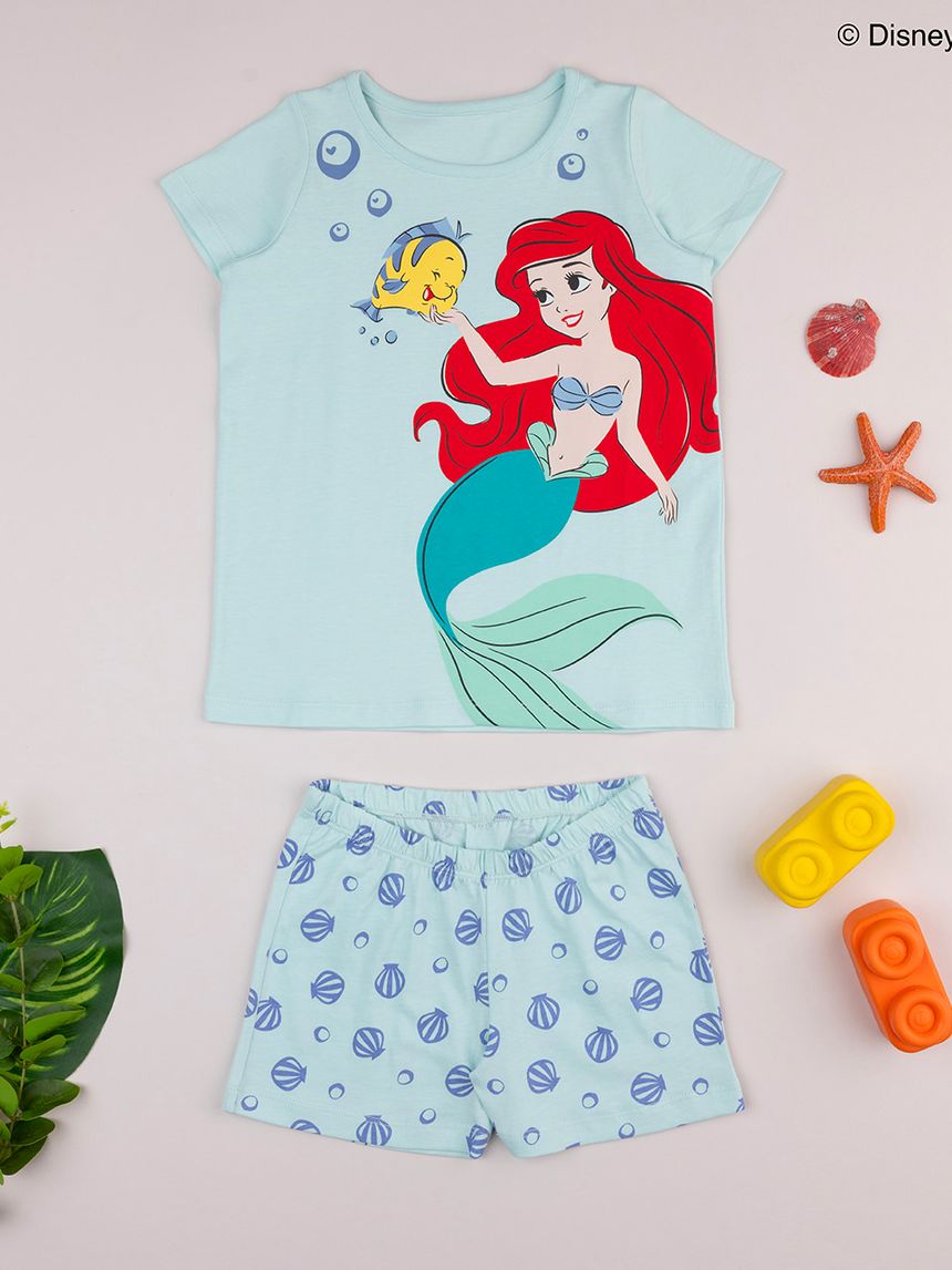 παιδική πιτζάμα τιρκουάζ ariel για κορίτσι - Prénatal