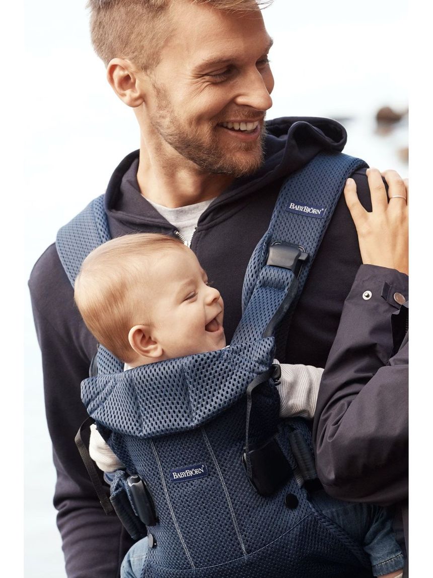 Babybjοrn μάρσιπος one air 3d mesh navy blue - Baby Bjorn