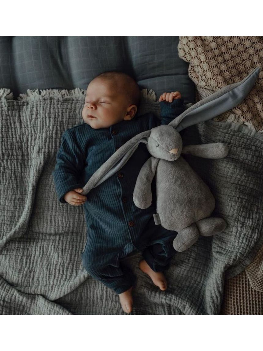 Moonie 2.0 the humming friend επαναφορτιζόμενο βοήθημα ύπνου με αισθητήρα κλάματος και φωτισμό silver bunny - MOONIES