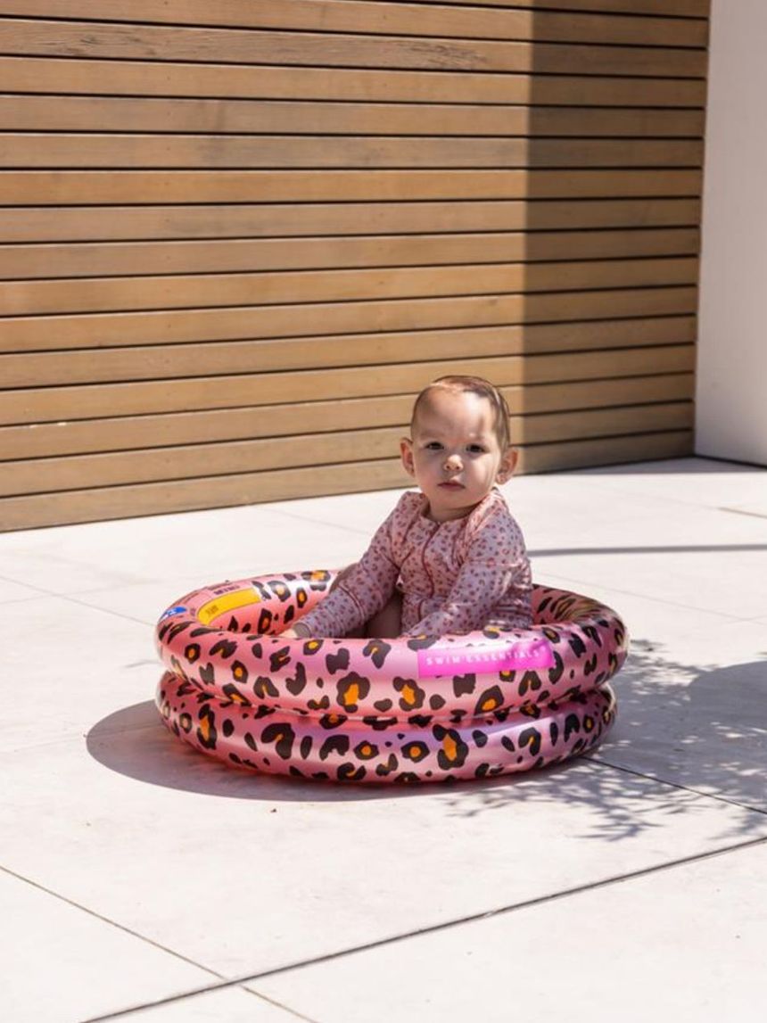 Swim essentials φουσκωτή πισίνα μωρού 60 εκ με 2 αεροθαλάμους rose gold leopard swe-2020se59 - Swim Essentials