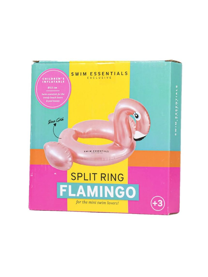Swim essentials φουσκωτό σωσίβιο θαλάσσης 56cm splitring rose gold flamingo swe-2020se04 - Swim Essentials