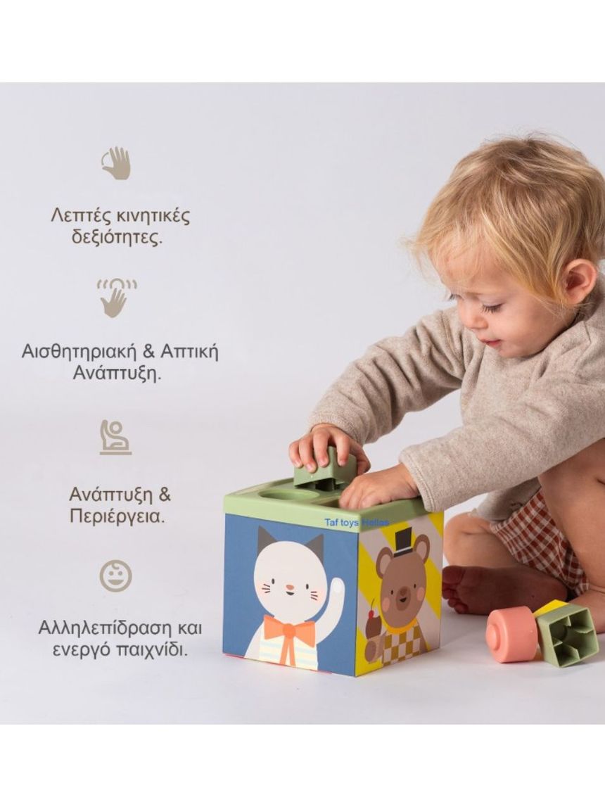 Taf toys παιχνίδι κύβος play and discovery cube t13645 - Taf-toys