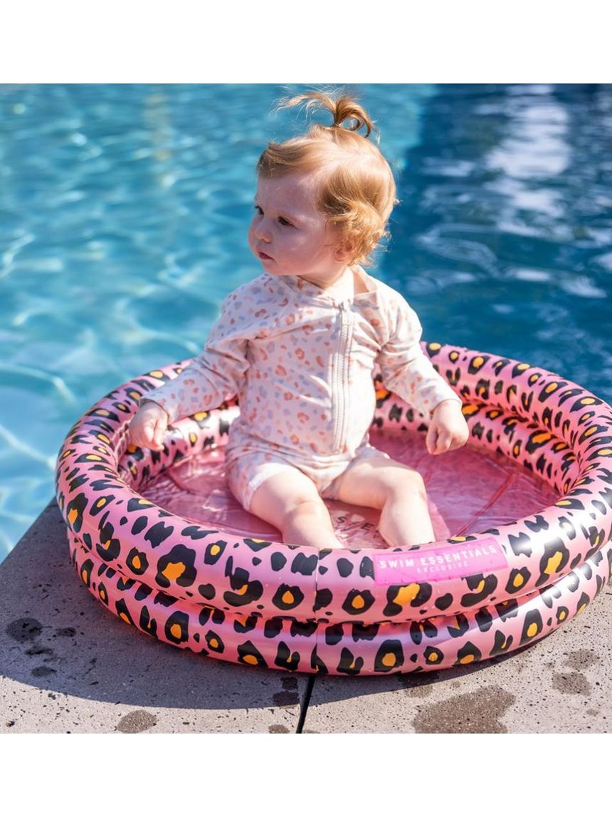 Swim essentials φουσκωτή πισίνα μωρού 60 εκ με 2 αεροθαλάμους rose gold leopard swe-2020se59 - Swim Essentials