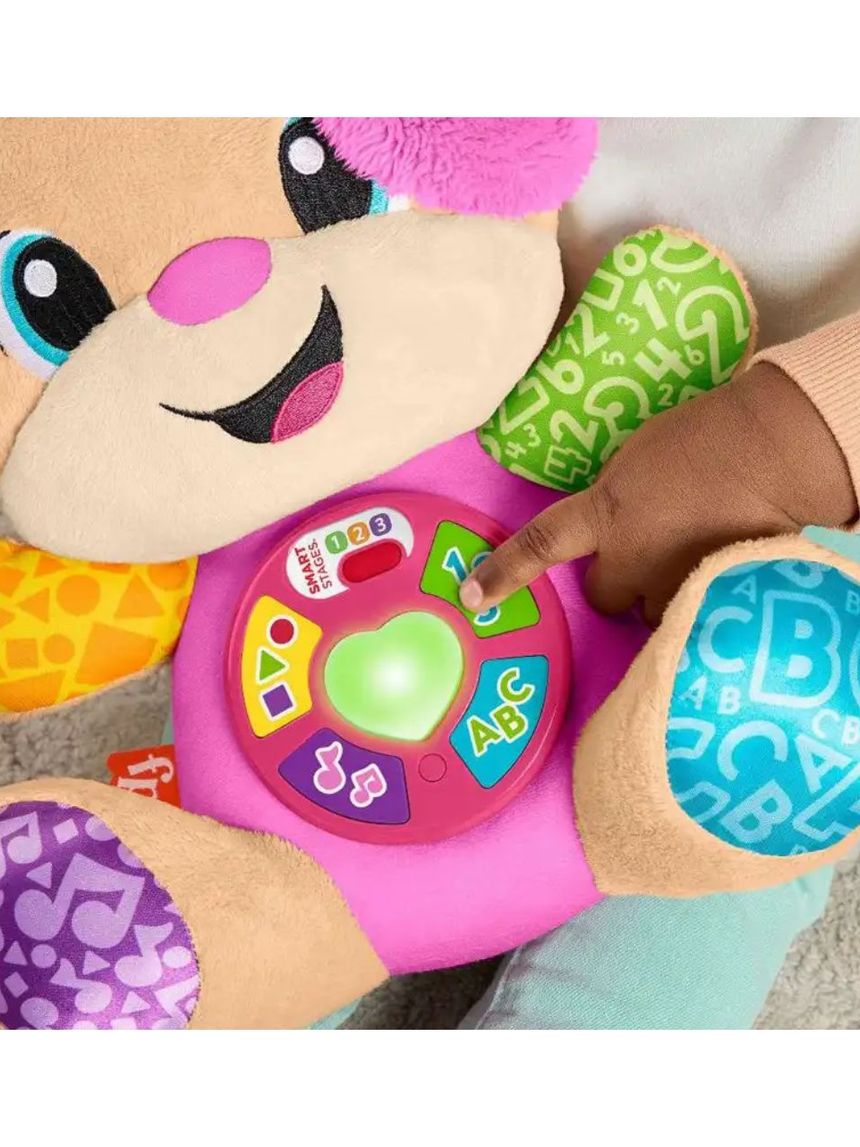 Mattel fisher-price laugh & learn εκπαιδευτικό σκυλάκι smart stages 6-36m ροζ jfd34 - Fisher-Price