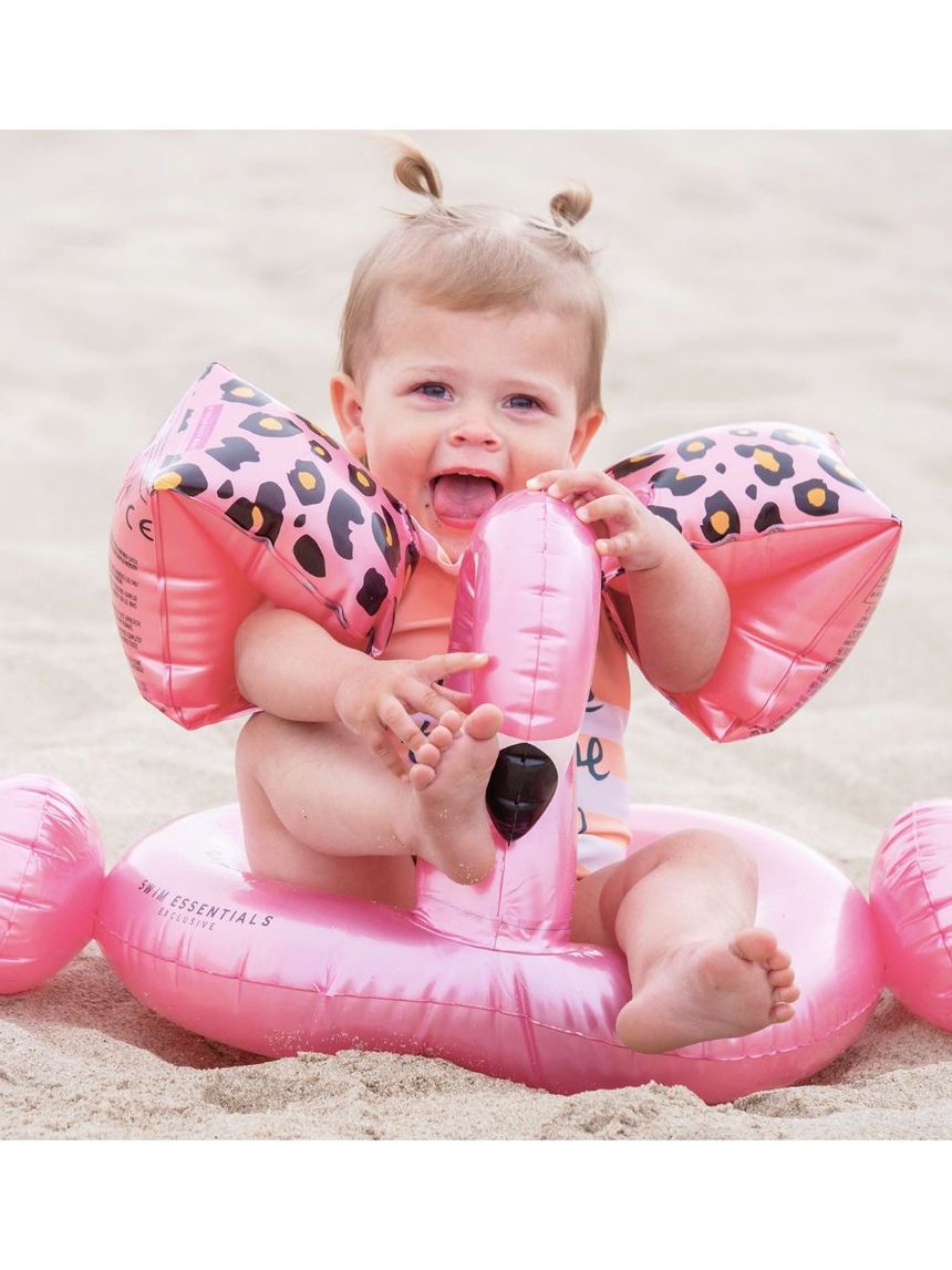 Swim essentials φουσκωτό σωσίβιο θαλάσσης 56cm splitring rose gold flamingo swe-2020se04 - Swim Essentials