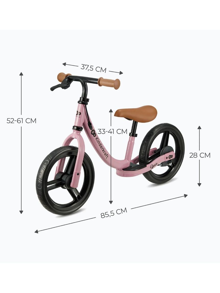 Kinderkraft ποδηλατάκι ισορροπίας space dark pink krspac23pnk0000 - Kinderkraft