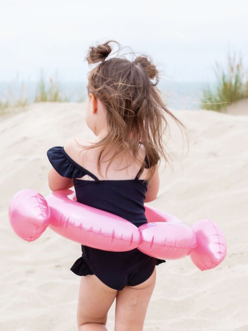 Swim essentials φουσκωτό σωσίβιο θαλάσσης 56cm splitring rose gold flamingo swe-2020se04 - Swim Essentials