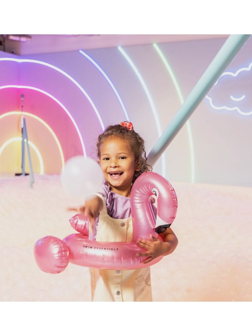 Swim essentials φουσκωτό σωσίβιο θαλάσσης 56cm splitring rose gold flamingo swe-2020se04 - Swim Essentials