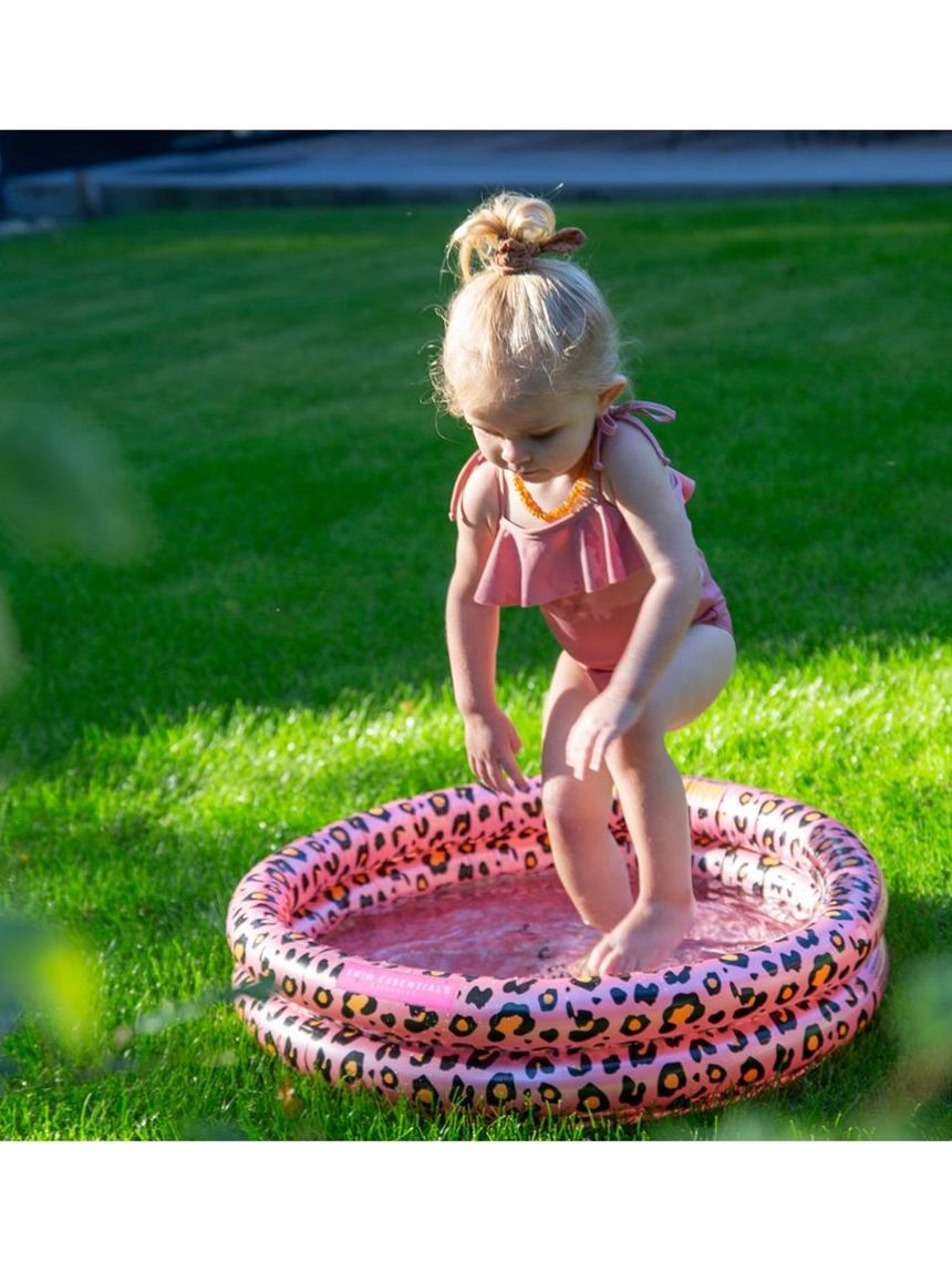 Swim essentials φουσκωτή πισίνα μωρού 60 εκ με 2 αεροθαλάμους rose gold leopard swe-2020se59 - Swim Essentials
