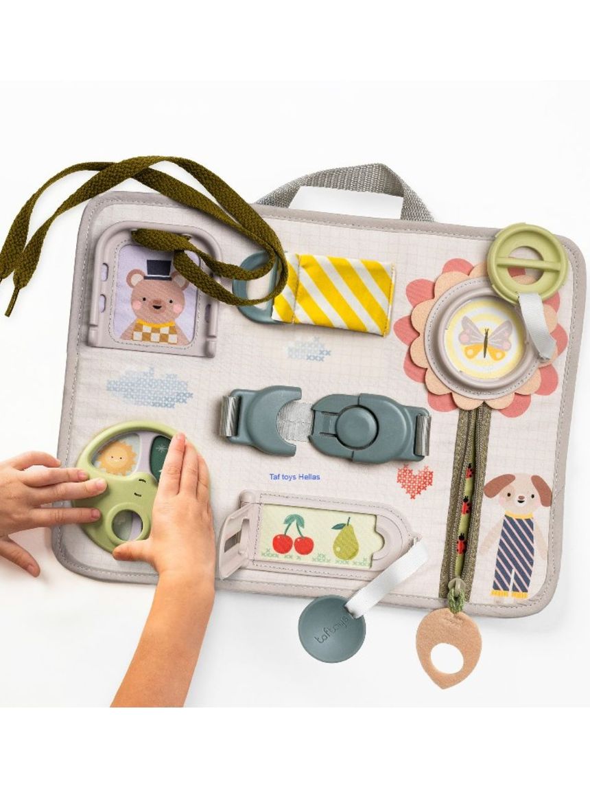 Taf toys παιχνίδι δραστηριοτήτων snap ‘n learn board t-13485 - Taf-toys