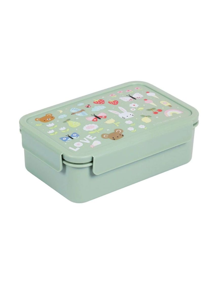 A little lovely company δοχείο φαγητού bento με χωρίσματα 1200ml joy sbjomu57 - A LITTLE LOVELY COMP