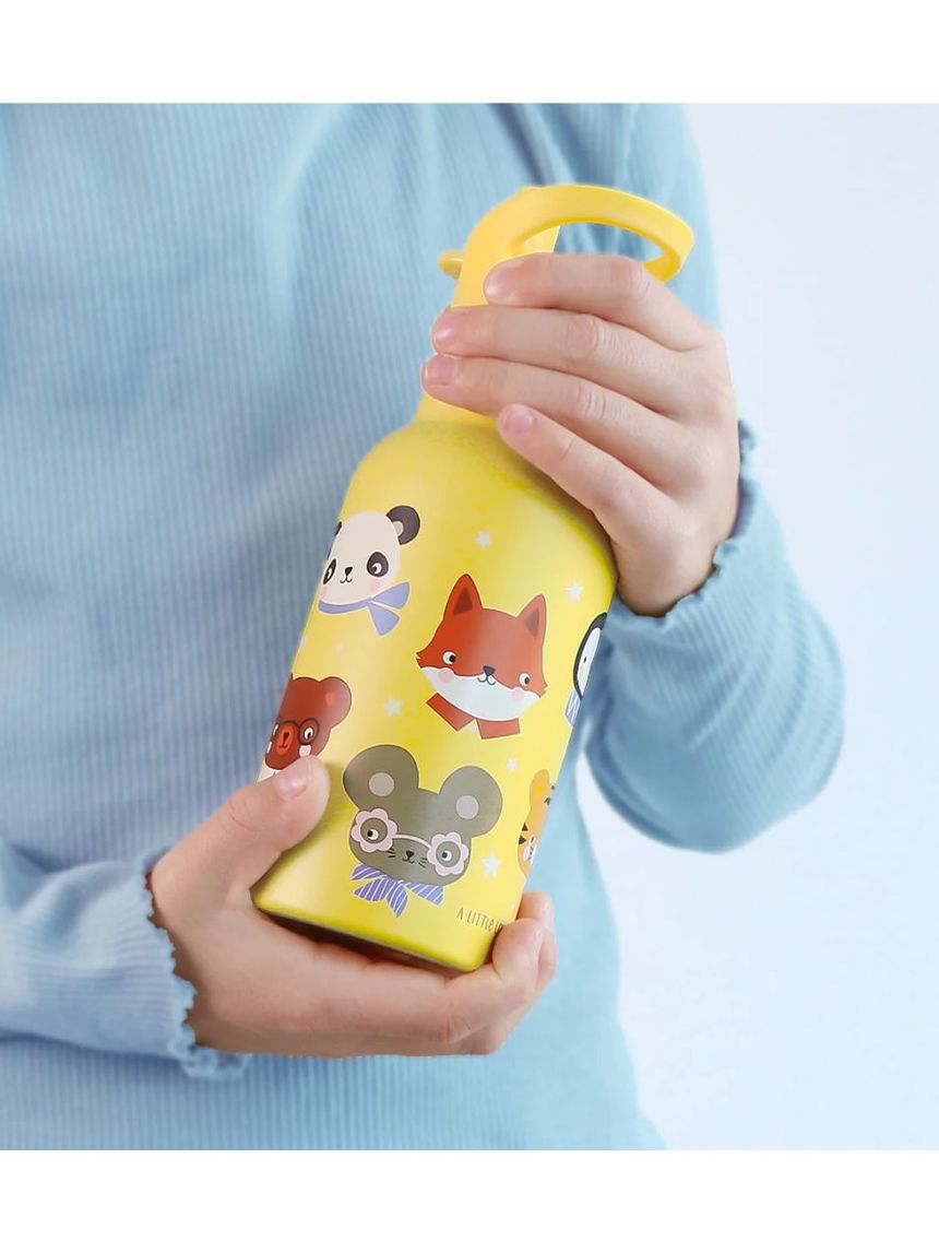 A little lovely company μπουκάλι θερμός με διπλό τοίχωμα από ανοξείδωτο ατσάλι 350ml animal friends dbssaf87 - A LITTLE LOVELY COMP